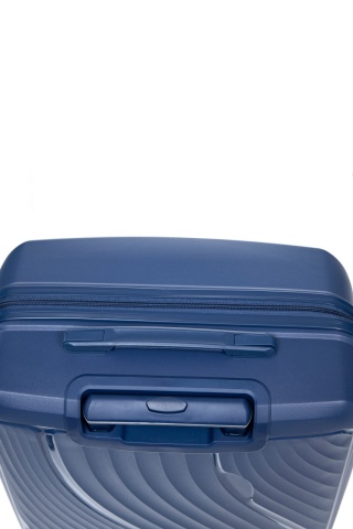 Troler de cabină Aventor AV106, 55x38x21.5 cm, polipropilenă, bagaj de mână, cifru TSA, 4 roți duble 360°, bleumarin - Img 15