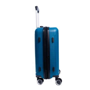 Troler de cabina extensibil Aventor AV101, 55x36x21.5 cm, bagaj de mana, polipropilena, +20% capacitate, fermoar antifurt, cifru TSA, turcoaz - Img 12