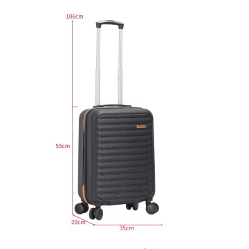 Troler de Cabină Madisson, 55x35x20 cm, ABS, Fermoar Antifurt, Cifru, 35 L, SW66802, Negru - Img 3