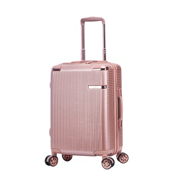 Troler de cabina Snowball SW44303, fermoar antifurt, 55 cm, policarbonat rezistent, 39L, cifru TSA, rose