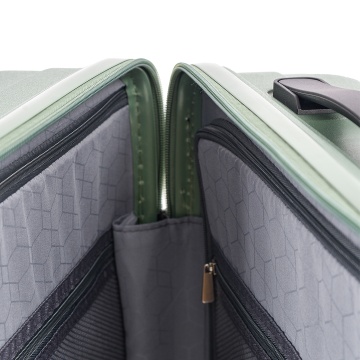 Troler de cabina Snowball SW47203, polipropilena, fermoar antifurt, cifru TSA, 4 roti duble, 55 cm, verde inchis - Img 13