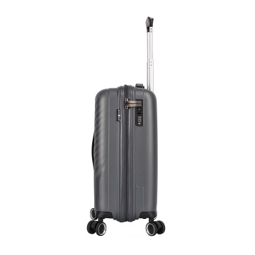 Troler de cabina Snowball SW47203, polipropilena, fermoar antifurt, cifru TSA, 4 roti duble, 55 cm, antracit - Img 4