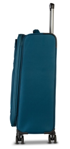 Troler de cabină Worldpack Bern F10508, 55x37x24 cm, bagaj de mână, poliester, cifru TSA, 4 roți duble, turcoaz - Img 5