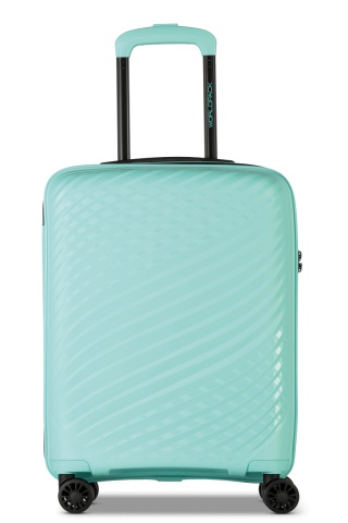 Troler de Cabină Worldpack MAUI, F10520, 55 cm, Polipropilenă, Cifru TSA, 4 Roți Duble 360°, Turcoaz