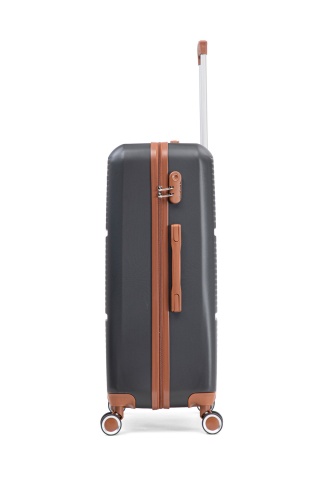 Troler Mare Aventor, 77x47x28 cm, ABS, Cifru, 4 Roți Duble 360°, 91 L, AV107, Negru - Img 15