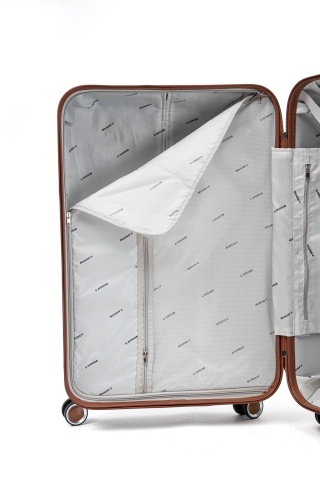Troler Mare Aventor, 77x47x28 cm, ABS, Cifru, 4 Roți Duble 360°, 91 L, AV107, Negru - Img 9