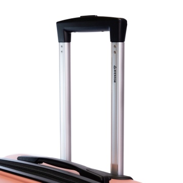 Troler mare Aventor AV102, bagaj de cala, 71.5x47.5x29 cm, polipropilena, cifru TSA, 4 roti duble 360°, rose, RESIGILAT - Img 6