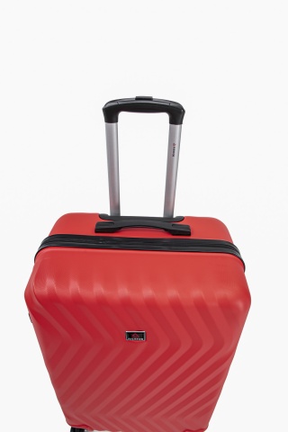 Troler mare Aventor AV104, 76x49x29 cm, bagaj de cala, 100%ABS, cifru, 4 roti duble 360°, rosu - Img 8