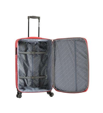 Troler Mare, Extensibil, 4 Roti Duble, Madisson, SW21403 - 78 cm, Rosu - Img 11