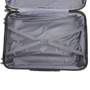 Troler Mare Extensibil 76x49x31 cm Madisson, Fermoar Antifurt, Policarbonat, SW65203, Negru/Galben - Img 8