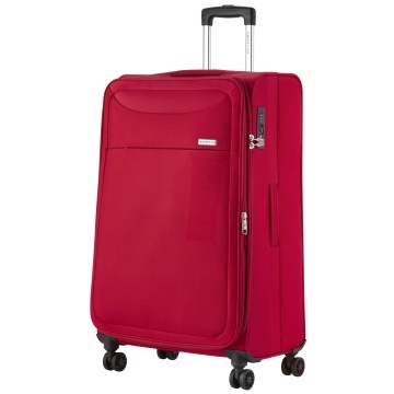 Troler mare extensibil CarryOn Air, bagaj de cala, 77x47x32 cm, poliester, +20% capacitate, 3.5 kg, rosu - Img 1