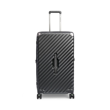 Troler mare extensibil Carryon Trunk, policarbonat, 79x45x37 cm, bagaj de cala, cifru TSA, 4 roti cu suspensii, negru - Img 1