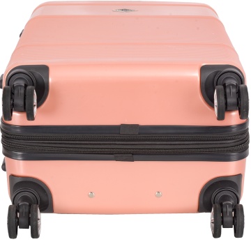 Troler mare extensibil Lee Cooper LC32203, policarbonat, 4 roti duble, cifru, 77 cm, rose - Img 12