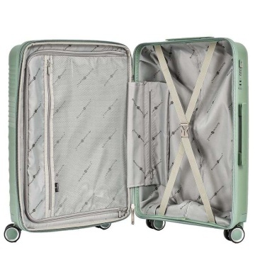 Troler mare extensibil Snowball SW44403, polipropilena, cifru TSA, 4 roti duble, 77 cm, albastru - Img 2