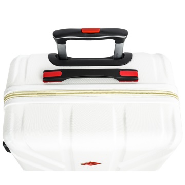 Troler Mare Lee Cooper London, ABS, 4 Roti Duble, Cifru, 76 cm, Alb/Milky - Img 12