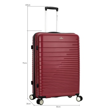Troler Mare Madisson SW33703, Polipropilena, 4 Roti Duble, Cifru, 75 cm, Grena - Img 18