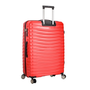 Troler mare Snowball SW43803, polipropilena, cifru TSA, 4 roti duble, 77 cm, rosu - Img 9