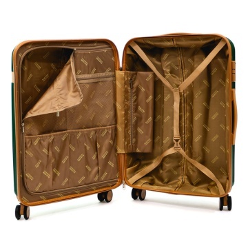 Troler Mediu ABS 4 Roti Duble Ella Icon Style 1253 Verde - Img 2