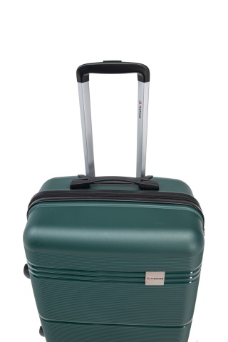 Troler Mediu Aventor, 67.5x46x26 cm, Polipropilenă, Cifru TSA, 4 Roți Duble 360°, AV108, Verde - Img 16
