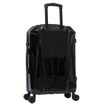 Troler mediu Aventor AV103, policarbonat, 67x43x25 cm, bagaj de cala, folie de protectie, cifru TSA, negru - Img 5