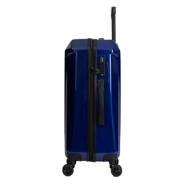 Troler mediu Aventor AV103, policarbonat, 67x43x25 cm, bagaj de cala, folie de protectie, cifru TSA, bleumarin - Img 6