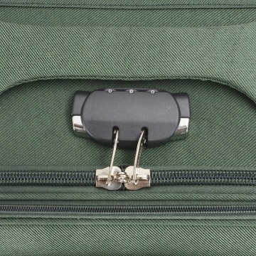 Troler Mediu Extensibil 66x40x26 cm, Poliester, Cifru, Madisson,SW66204, Verde - Img 13