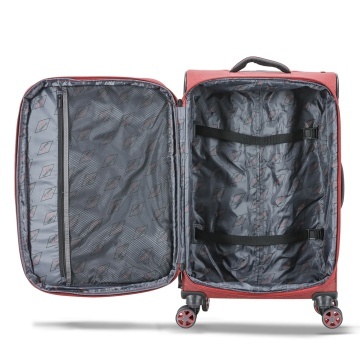 Troler Mediu Extensibil 66x41x24 cm Lee Cooper, Poliester, 4 Roti Duble, LC33503, Grena - Img 2