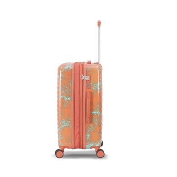 Troler Mediu Extensibil 66x42x27 cm Madisson, Fermoar Antifurt, Policarbonat, SW65203, Portocaliu/Turcoaz - Img 16