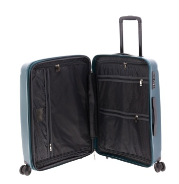 Troler mediu extensibil Gladiator Calypso, polipropilena, cifru TSA, 63 cm, turcoaz - Img 2