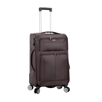 Troler mediu extensibil Madisson, 66x41x24/29 cm, poliester, bagaj de cală, 4 roți duble, cifru, SW55104, maro - Img 19
