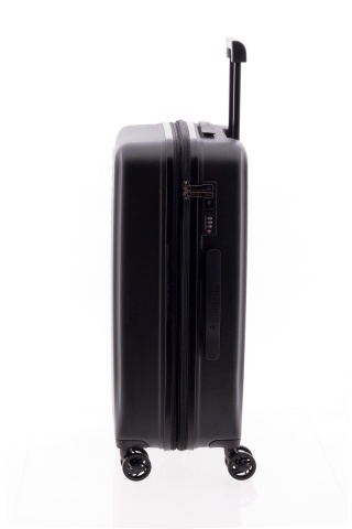 Troler Mediu Extensibil, Policarbonat, Cifru TSA, Gladiator, Nomadtec, MG 3211 - 65 cm, Negru - Img 5