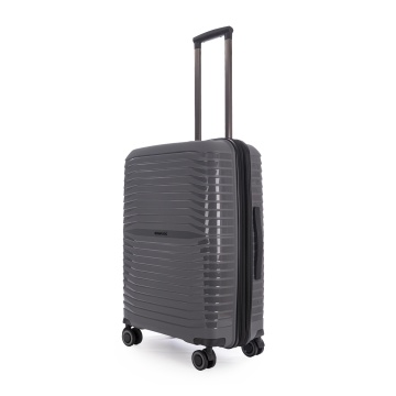 Troler Mediu Extensibil Polipropilena Stratic Bright M - 66 cm Gri - Img 4