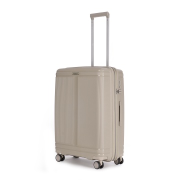 Troler Mediu extensibil Stratic M Straw T, 67x46.5x27.5 cm, Bej - Img 8