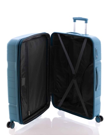 Troler mediu Gladiator Boxing MG 3811, roti cu suspenie, extensibil, polipropilena, 67 cm, negru - Img 2