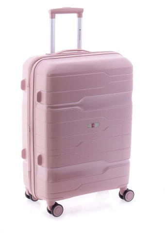 Troler mediu Gladiator Boxing MG 3811, roti cu suspenie, extensibil, polipropilena, 67 cm, rose - Img 10