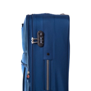 Troler mediu Lamonza Atlanta 64x41x24 cm, 3.30 kg, extensibil 30%, albastru - Img 6