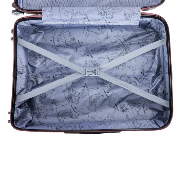 Troler mediu Madisson, 67x43x25 cm, polipropilenă, bagaj de cală, 4 roți duble, cifru, SW62103, grena - Img 4
