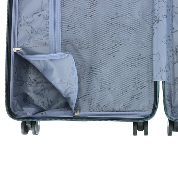 Troler mediu Madisson, 67x43x25 cm, polipropilenă, bagaj de cală, 4 roți duble, cifru, SW62103, verde închis - Img 4