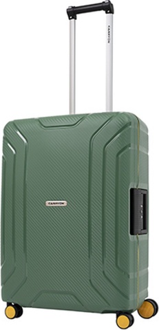 Troler Mediu Polipropilena inchidere cu clapeta CarryOn STEWARD 65 cm Verde