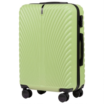 Troler mediu Wings Swan, ABS, 4 roti, cifru, 65.5 cm, verde - Img 1