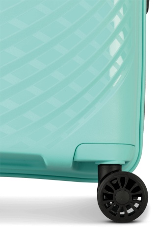 Troler Mediu Worldpack MAUI, F10520, 65 cm, Polipropilenă, Cifru TSA, 4 Roți Duble 360°, Turcoaz - Img 5