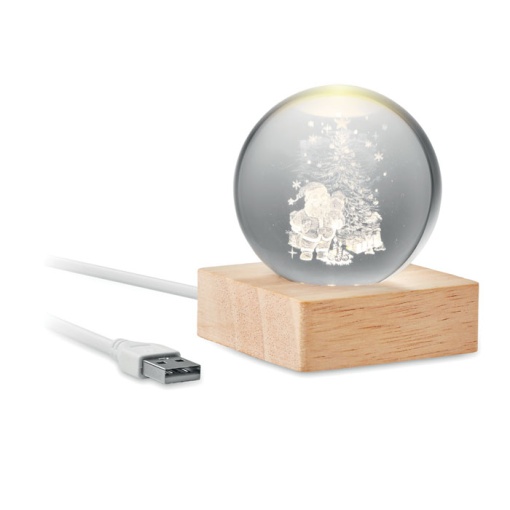 Glob de cristal Craciun LED