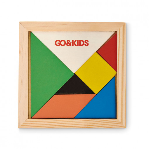 Puzzle Tangram în lemn