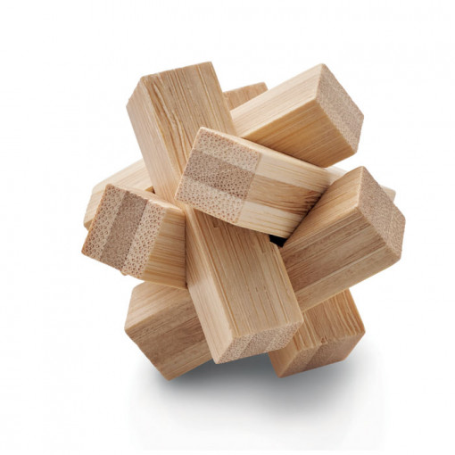 Puzzle din bambus brainteaser în formă de stea