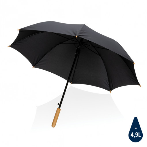 Umbrelă de bambus Impact AWARE™ RPET 190T de 23" cu deschidere automată
