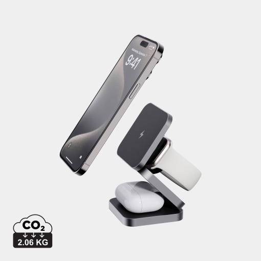Încărcător pliabil 3 în 1 Terra RCS din aluminiu reciclat de 15W
