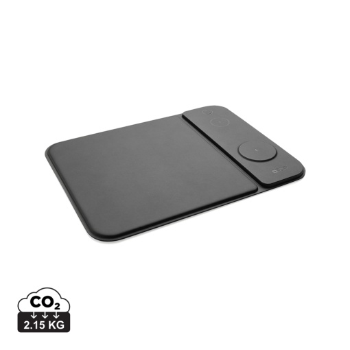 Mousepad 3 în 1 Swiss Peak RCS reciclat PU 15W