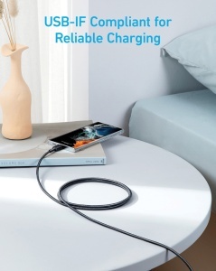 Cablu Anker USB-C la USB-C (1,8 m, 60W) - Img 7