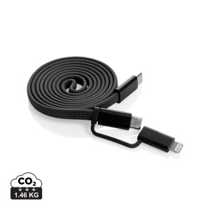 Cablu magnetic 2-în-1 Arc RCS ultra-subțire din material reciclat, 60W