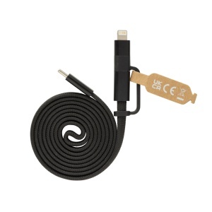 Cablu magnetic 2-în-1 Arc RCS ultra-subțire din material reciclat, 60W - Img 3